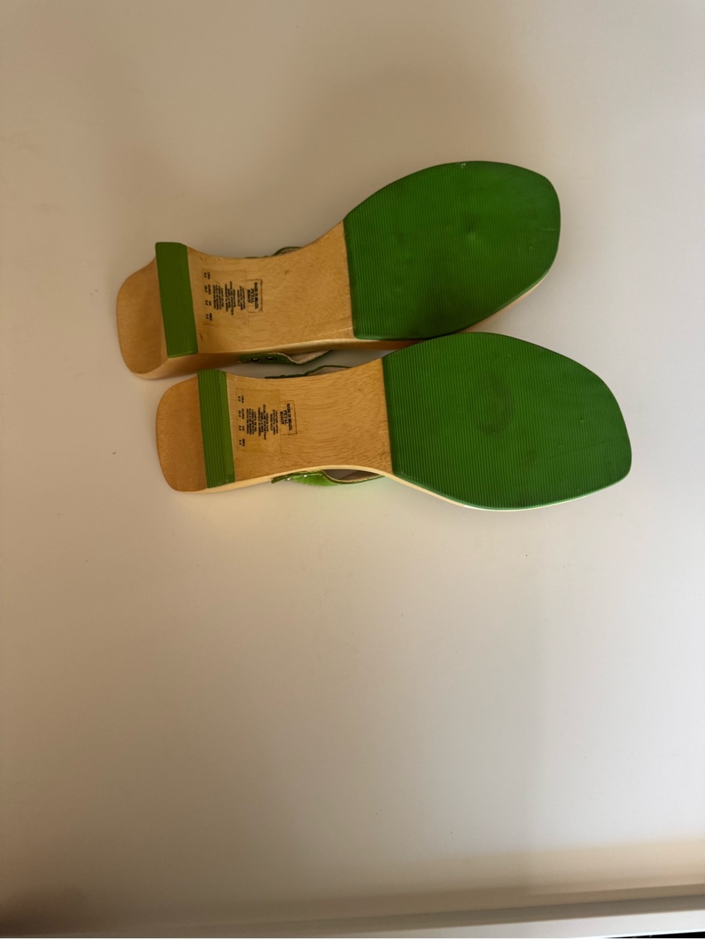 Y2K Wooden Kitten Heel Sandals - Picture 4 of 6